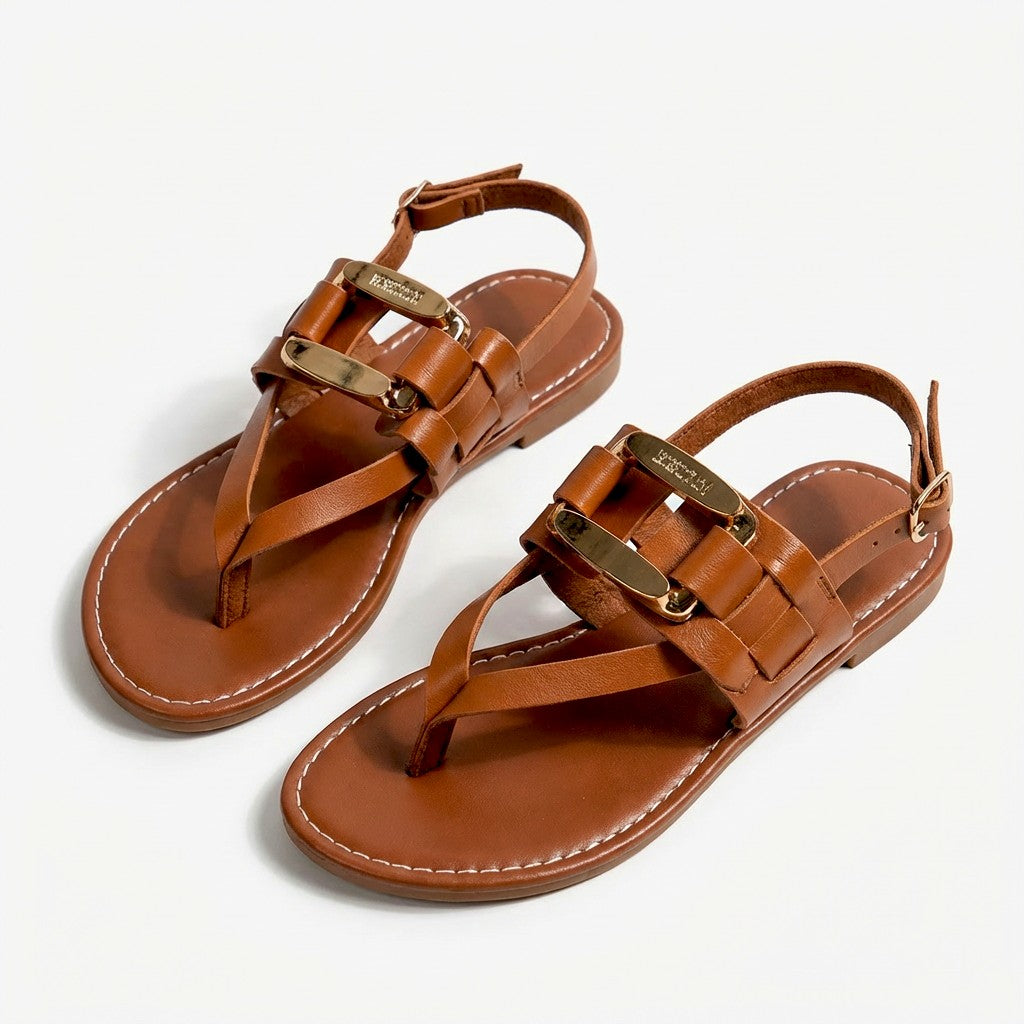 Chloe thong sandals - Brown