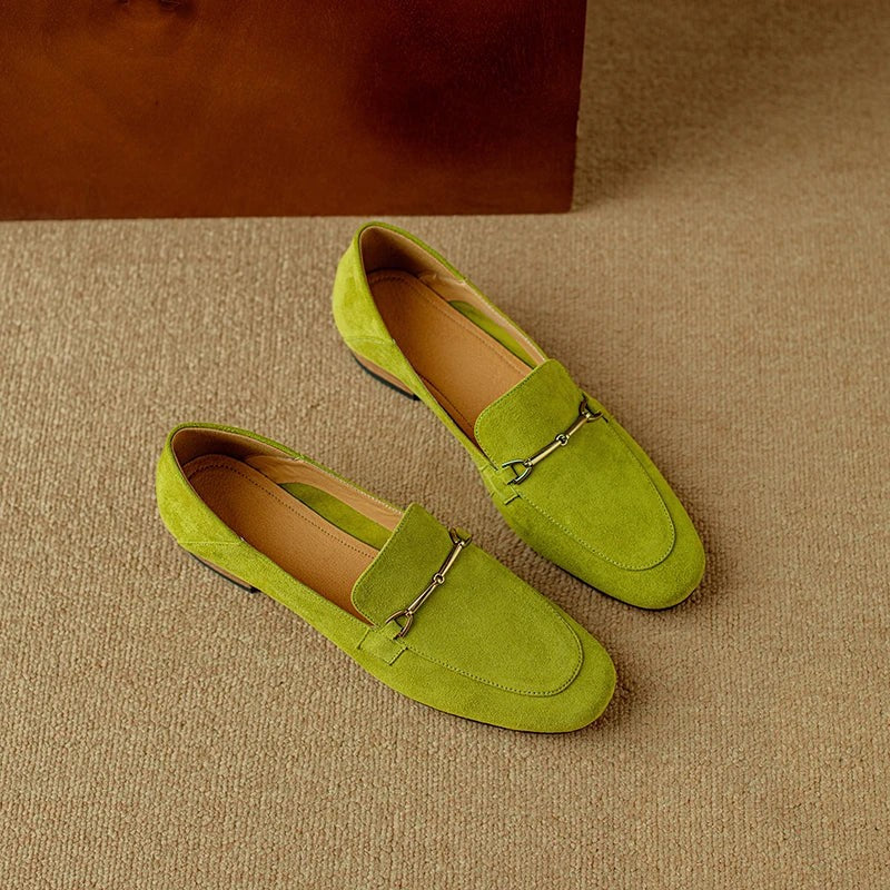 Estelle loafers - Bright Olive