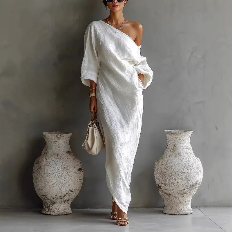 Mira maxi dress - White