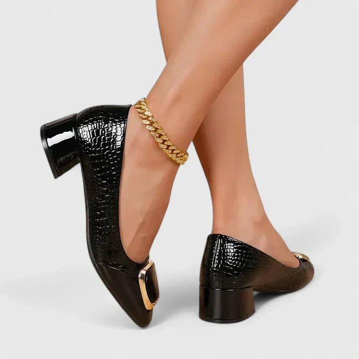 Noor heeled loafers - Black