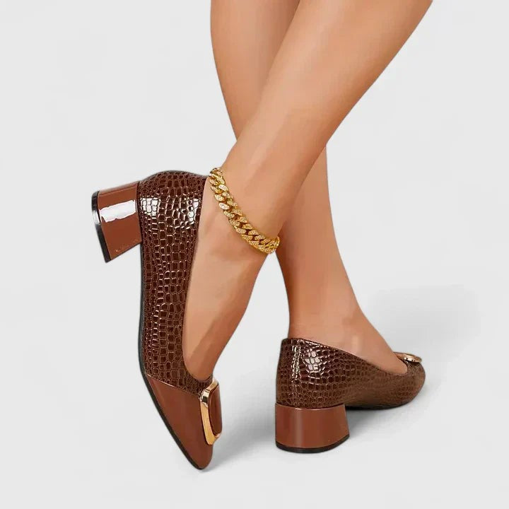 Noor heeled loafers - Brown