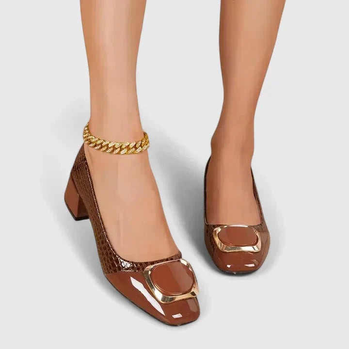 Noor heeled loafers - detail