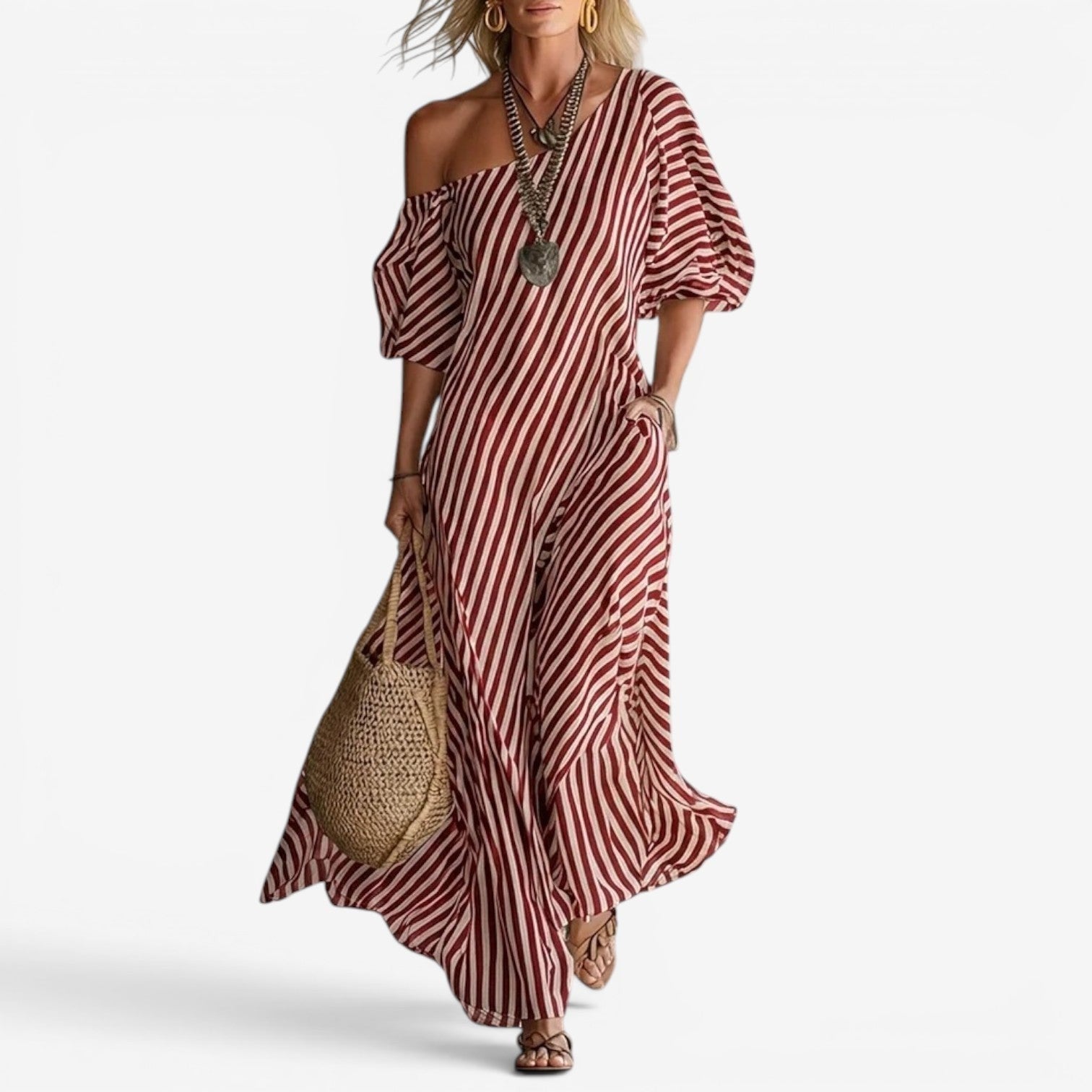 Ophelia maxi dress - Burgundy
