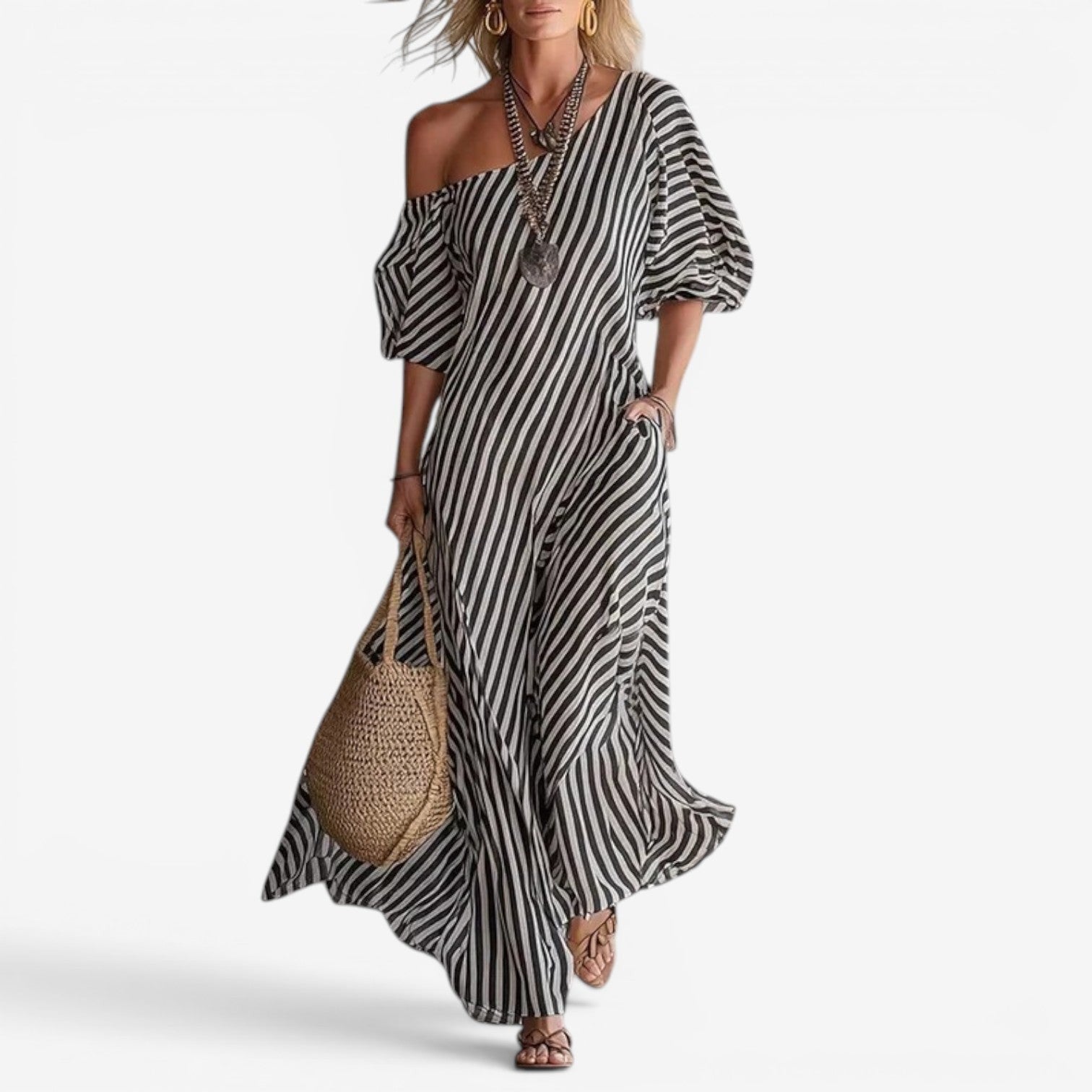 Ophelia maxi dress - Gray