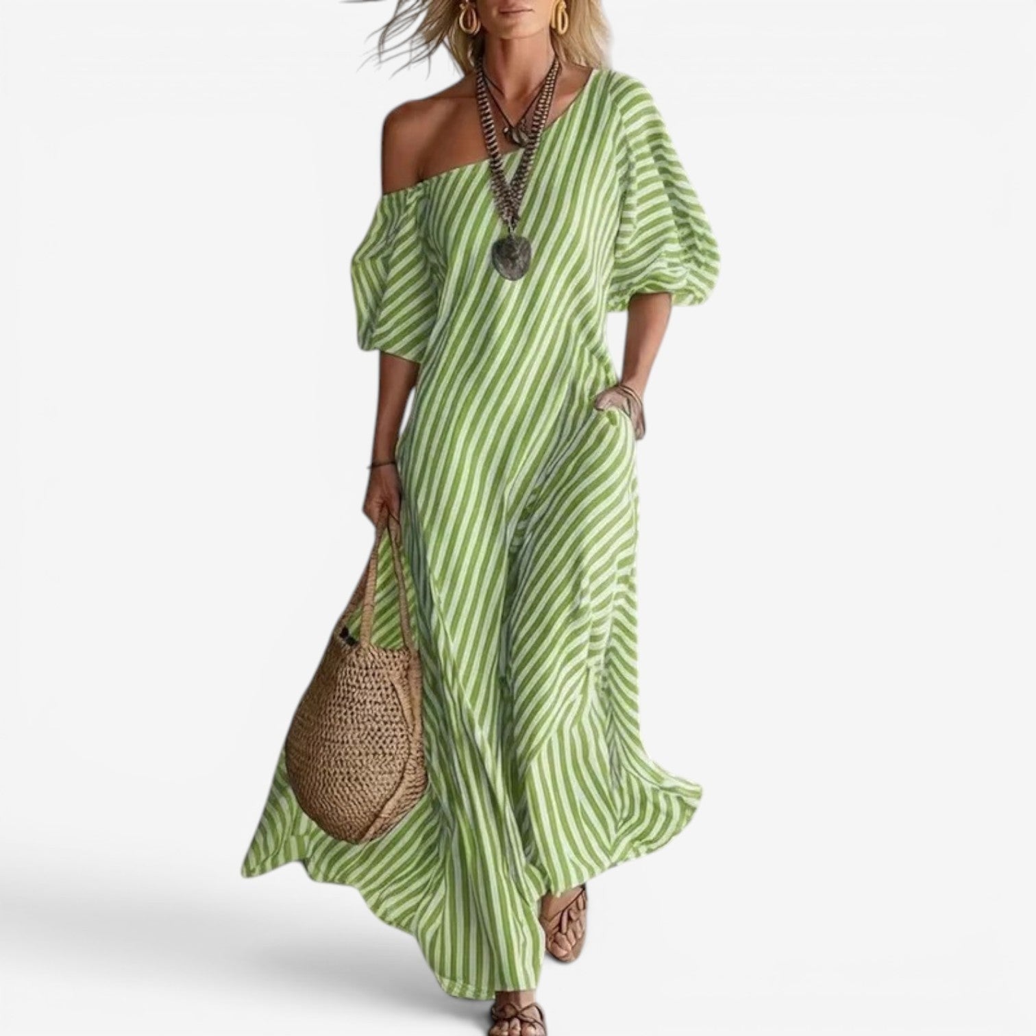 Ophelia maxi dress - Green