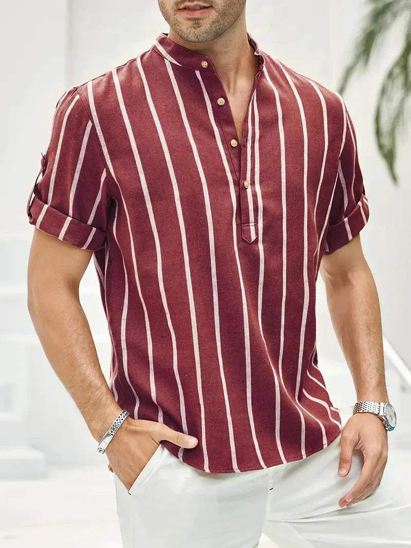 Simon shirt - Red three quarter view