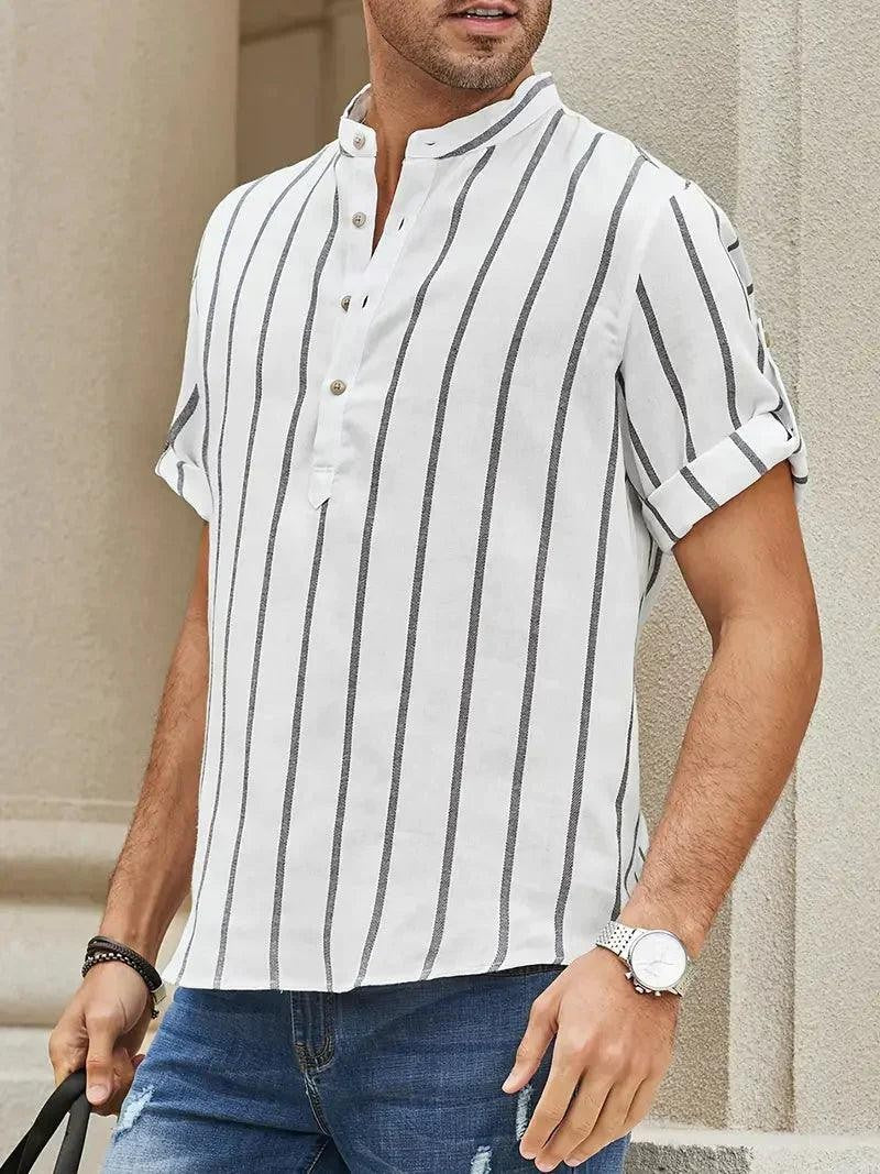 Simon shirt - White three quarter view