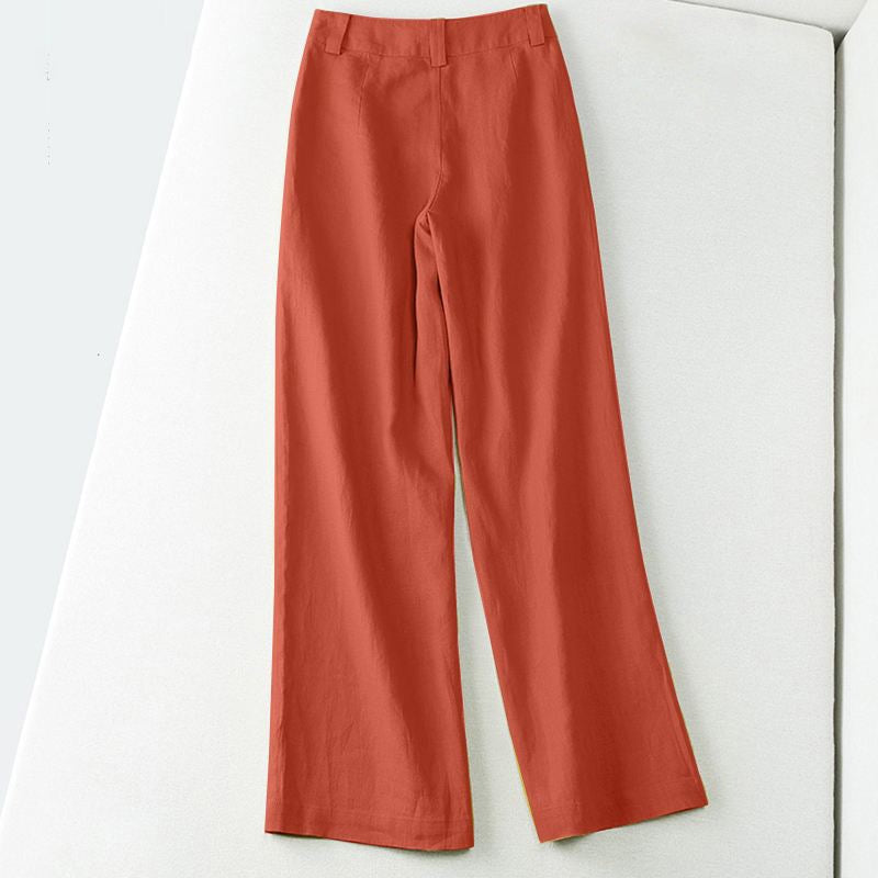 Mae palazzo linen pants - detail