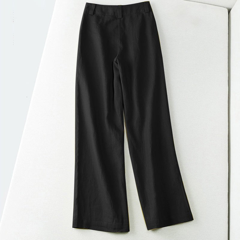 Mae palazzo linen pants - detail