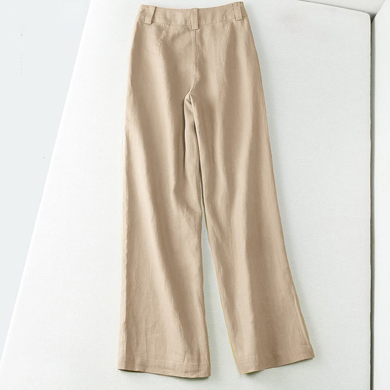 Mae palazzo linen pants - detail
