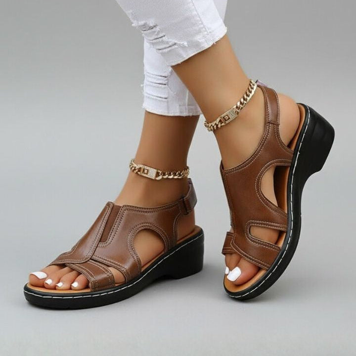 Piper platform wedge sandals - detail