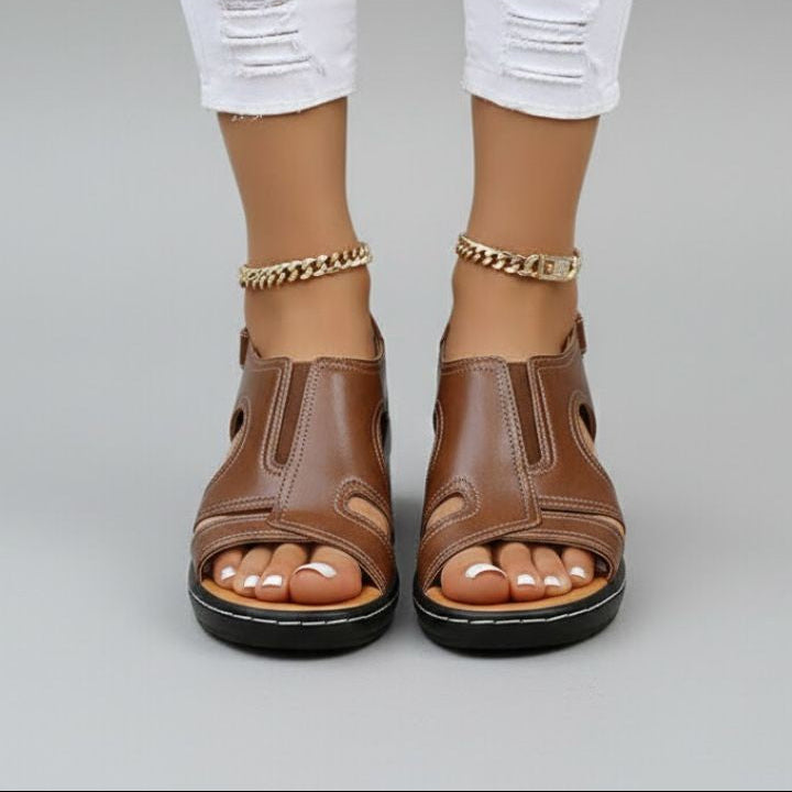 Piper platform wedge sandals - detail