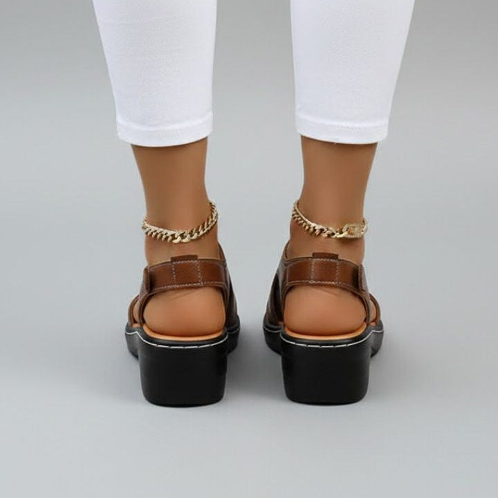 Piper platform wedge sandals - detail