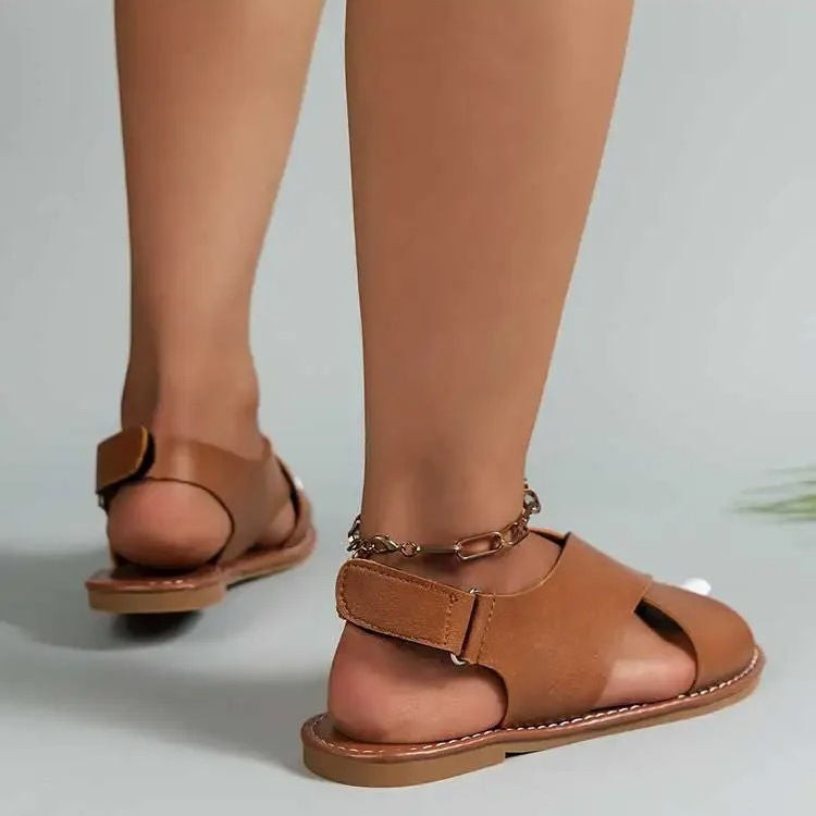 Ava flat sandals - detail